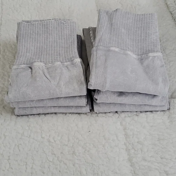 17. Free People Good Karma Leggings Ice Grey - Picture 14 of 17